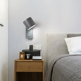 Nordic Macaron Cylinder-Shaped Rotatable 1-Light Wall Sconce