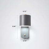 Nordic Macaron Cylinder-Shaped Rotatable 1-Light Wall Sconce