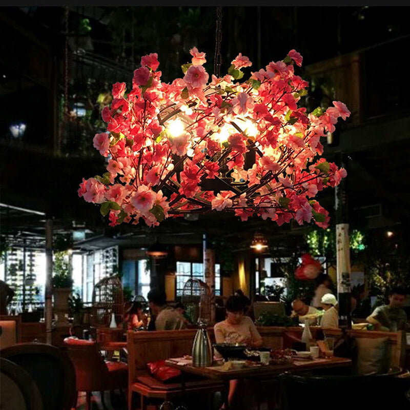 Creative Colorful Flower 3-Light Globe Chandeliers for Plants