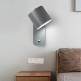 Nordic Macaron Cylinder-Shaped Rotatable 1-Light Wall Sconce