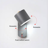 Nordic Macaron Cylinder-Shaped Rotatable 1-Light Wall Sconce