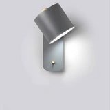 Nordic Macaron Cylinder-Shaped Rotatable 1-Light Wall Sconce