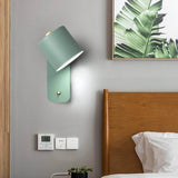 Nordic Macaron Cylinder-Shaped Rotatable 1-Light Wall Sconce