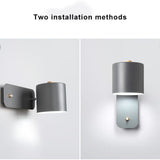 Nordic Macaron Cylinder-Shaped Rotatable 1-Light Wall Sconce