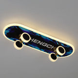 Creative Cartoon Skateboard LED Kids’ Flush Mount Ceiling Light – Acrylic Ceiling Fixture