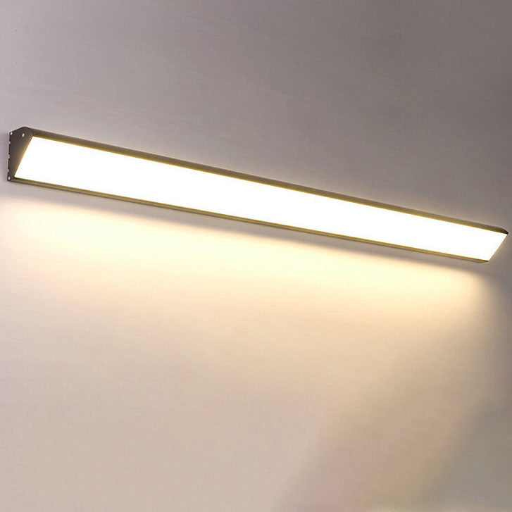 Sleek Modern Outdoor LED Wall Sconce Lamp - Long-Bar Aluminum & Acrylic, Waterproof