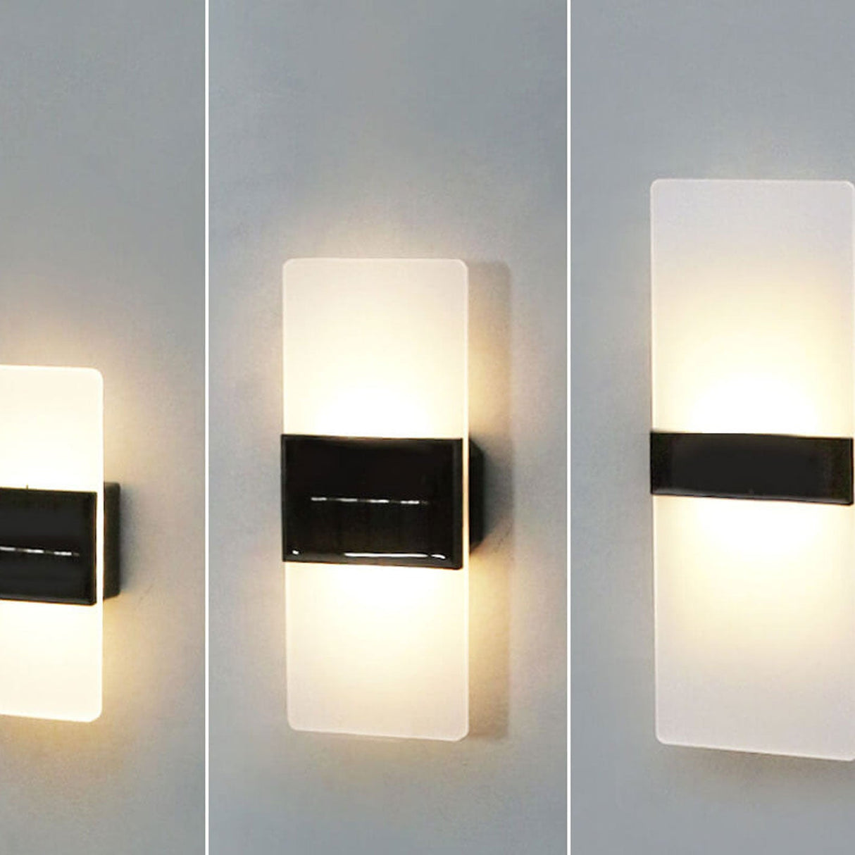 Courtyard Waterproof Acrylic LED Solar Wall Sconce Lamp - Modern Outdoor Lighting