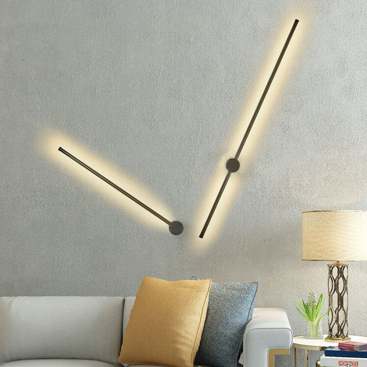 Ultra-Slim Aluminum LED Wall Sconce Lamp - Modern Minimalist Design