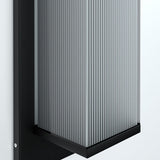 Modern Minimalist Solar LED Outdoor Wall Sconce – Rectangular Stainless Steel & Acrylic, Waterproof Patio Lighting
