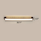 Nordic Minimalist Long LED Flush-Mount Ceiling Light — Sleek, Modern Ceiling Fixture