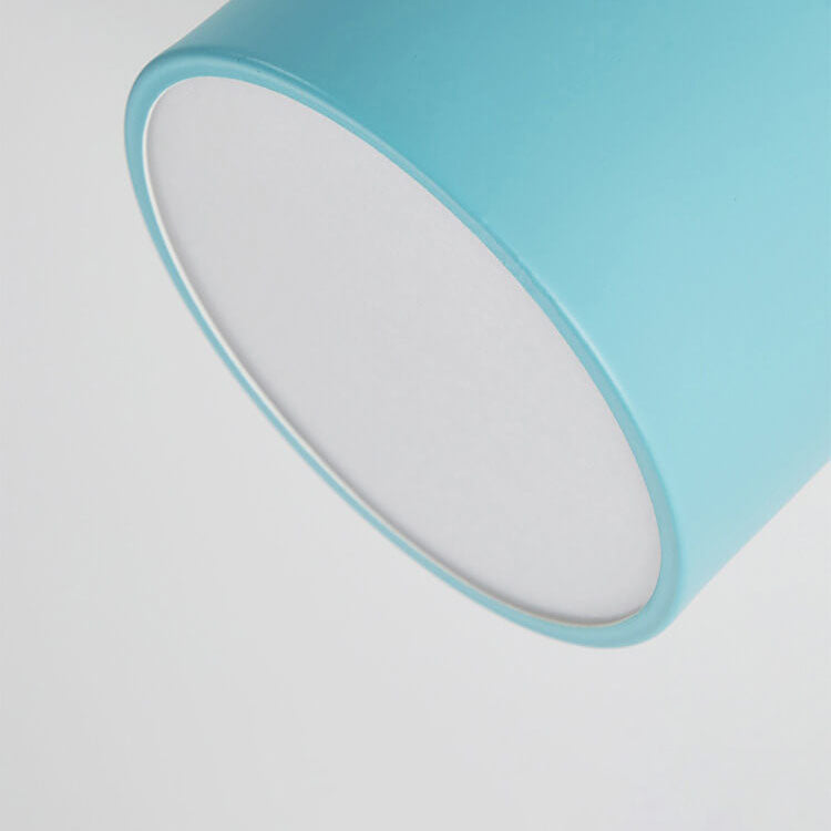 Chic Scandinavian Macaroon Solid Color LED Flush-Mount Ceiling Light