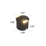 Modern Minimalist Waterproof LED In-Ground Landscape Light for Outdoor Spaces