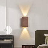 Sleek Nordic Minimalist Aluminum LED Wall Sconce — Rectangular Flat Panel, 2-Light