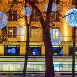 Twisted Ball LED Outdoor Hanging Light – Waterproof, Decorative Garden Light