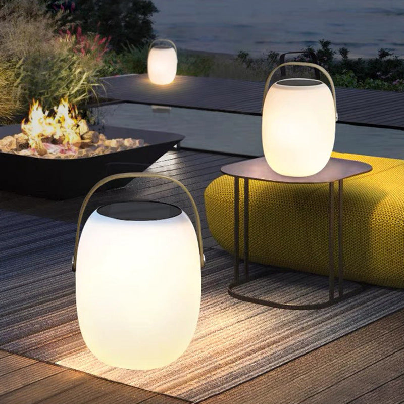 Solar-Powered PE Basket LED Light – Portable Outdoor Waterproof Decorative Lighting