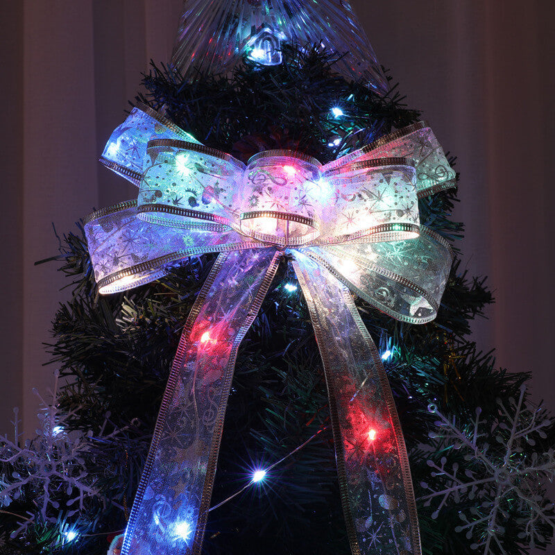 LED String Lights for Christmas Tree Decoration - Ribbon Gift