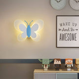 Whimsical Butterfly Acrylic LED Wall Sconce - 1-Light