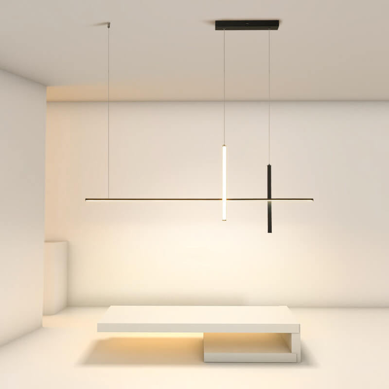 Ultra-Sleek Modern Minimalist Long-Line LED Chandelier