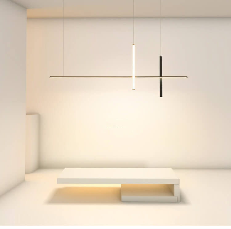 Ultra-Sleek Modern Minimalist Long-Line LED Chandelier