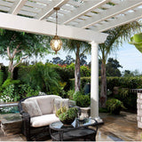 Stylish European Retro Spherical 1-Light Outdoor Waterproof Pendant Light