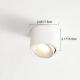 Sleek Modern Round LED Spotlight Flush Mount Ceiling Light, Adjustable