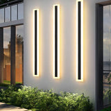 Sleek Elongated Bar 1-Light LED Outdoor Wall Light – Waterproof Acrylic Fixture