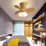 Nordic Macaron Metal LED Ceiling Fan Light – Semi-Flush Mount, Modern Scandinavian Design
