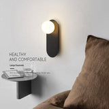 Nordic Minimalist Glass Ring Base Wall Sconce — 1-Light Modern Lamp