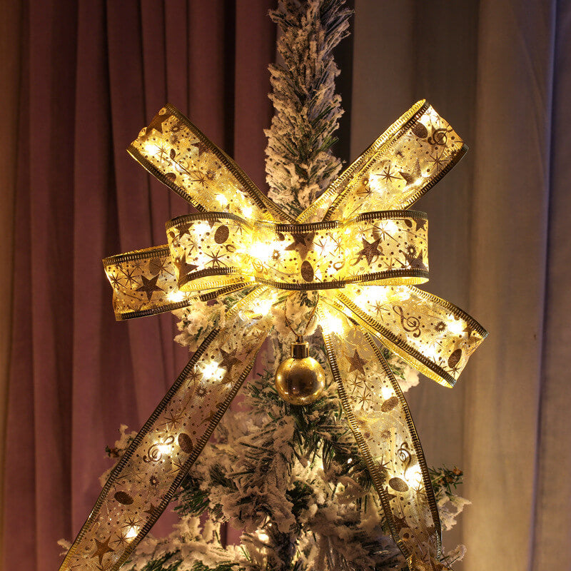 LED String Lights for Christmas Tree Decoration - Ribbon Gift