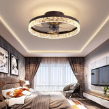 Contemporary Circle Ring LED Ceiling Fan Light – Semi-Flush Mount