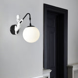 Charming Vintage Rustic Mermaid Orb 1-Light Wall Sconce Lamp