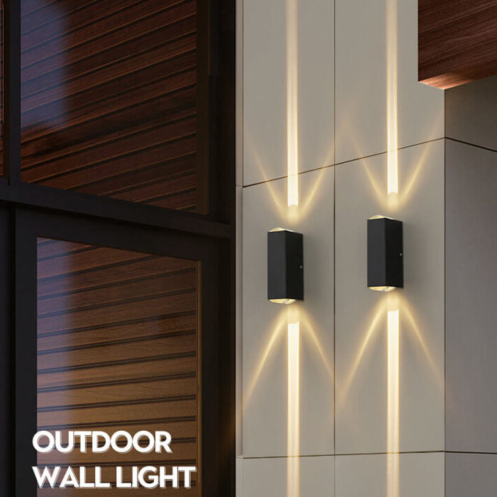 Sleek Modern Rectangular LED Outdoor Wall Sconce Light