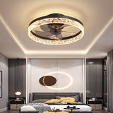 Contemporary Circle Ring LED Ceiling Fan Light – Semi-Flush Mount