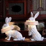 Contemporary Resin Rabbit LED Table Lamp - One-Light Creative Home Accent
