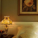 European Vintage Fabric 1-Light Table Lamp – Antique-Style Elegance for Classic Interiors