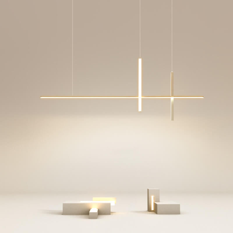 Ultra-Sleek Modern Minimalist Long-Line LED Chandelier
