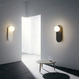 Nordic Minimalist Glass Ring Base Wall Sconce — 1-Light Modern Lamp