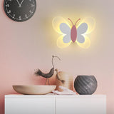 Whimsical Butterfly Acrylic LED Wall Sconce - 1-Light