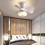 Nordic Macaron Metal LED Ceiling Fan Light – Semi-Flush Mount, Modern Scandinavian Design