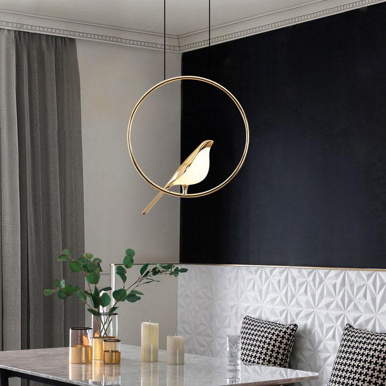 Nordic-Style Bird-Shaped Acrylic LED Chandelier - 1/3/6-Light Options