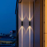 Sleek Modern Rectangular LED Outdoor Wall Sconce Light