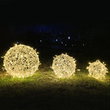 Twisted Ball LED Outdoor Hanging Light – Waterproof, Decorative Garden Light