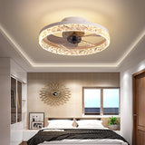 Contemporary Circle Ring LED Ceiling Fan Light – Semi-Flush Mount
