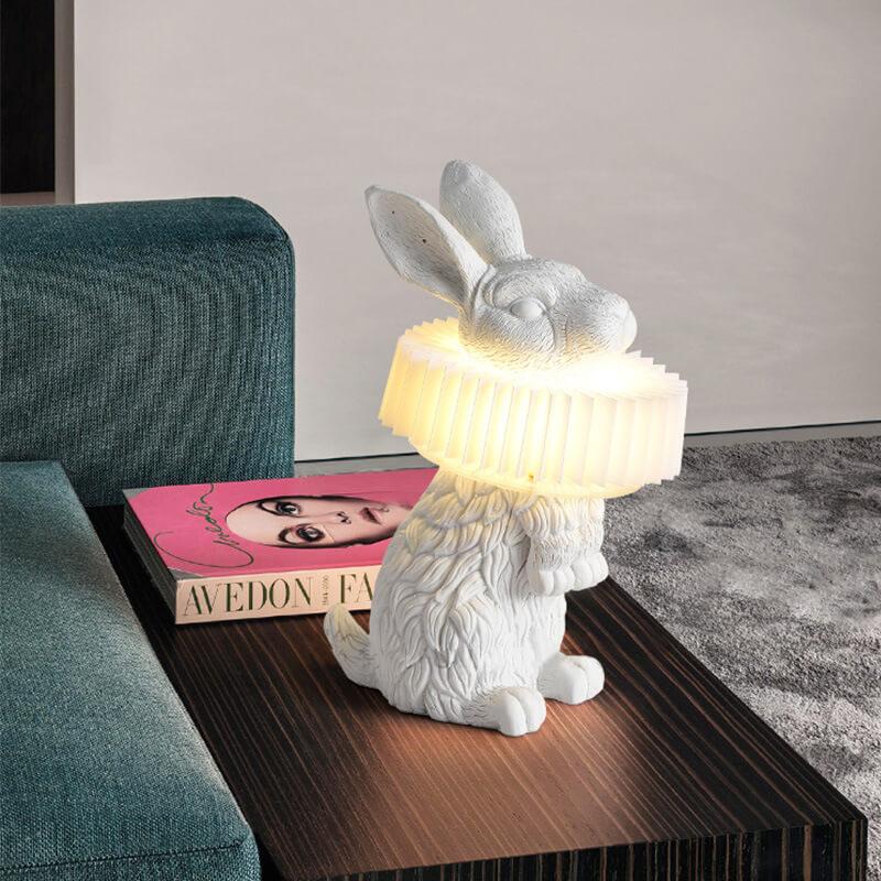 Contemporary Resin Rabbit LED Table Lamp - One-Light Creative Home Accent