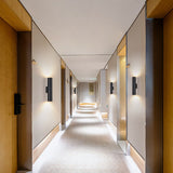 Sleek Aluminum 2-Light Cylindrical Wall Sconce Lamp