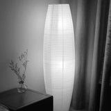Nordic Minimalist Rice Paper Column Floor Lamp, 2-Light Standing Lamp