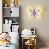 Whimsical Butterfly Acrylic LED Wall Sconce - 1-Light