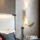 Sleek Nordic Minimalist Aluminum LED Wall Sconce — Rectangular Flat Panel, 2-Light