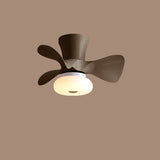 Nordic Macaron Metal LED Ceiling Fan Light – Semi-Flush Mount, Modern Scandinavian Design
