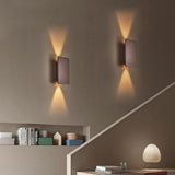 Sleek Nordic Minimalist Aluminum LED Wall Sconce — Rectangular Flat Panel, 2-Light